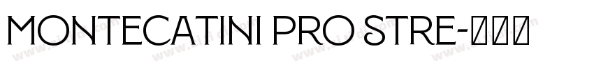 Montecatini Pro Stre字体转换